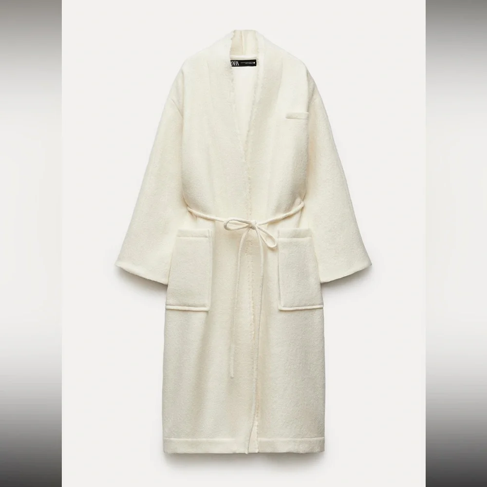 NWT Manteco Wool Coat ZW Collection - Picture 6 of 12